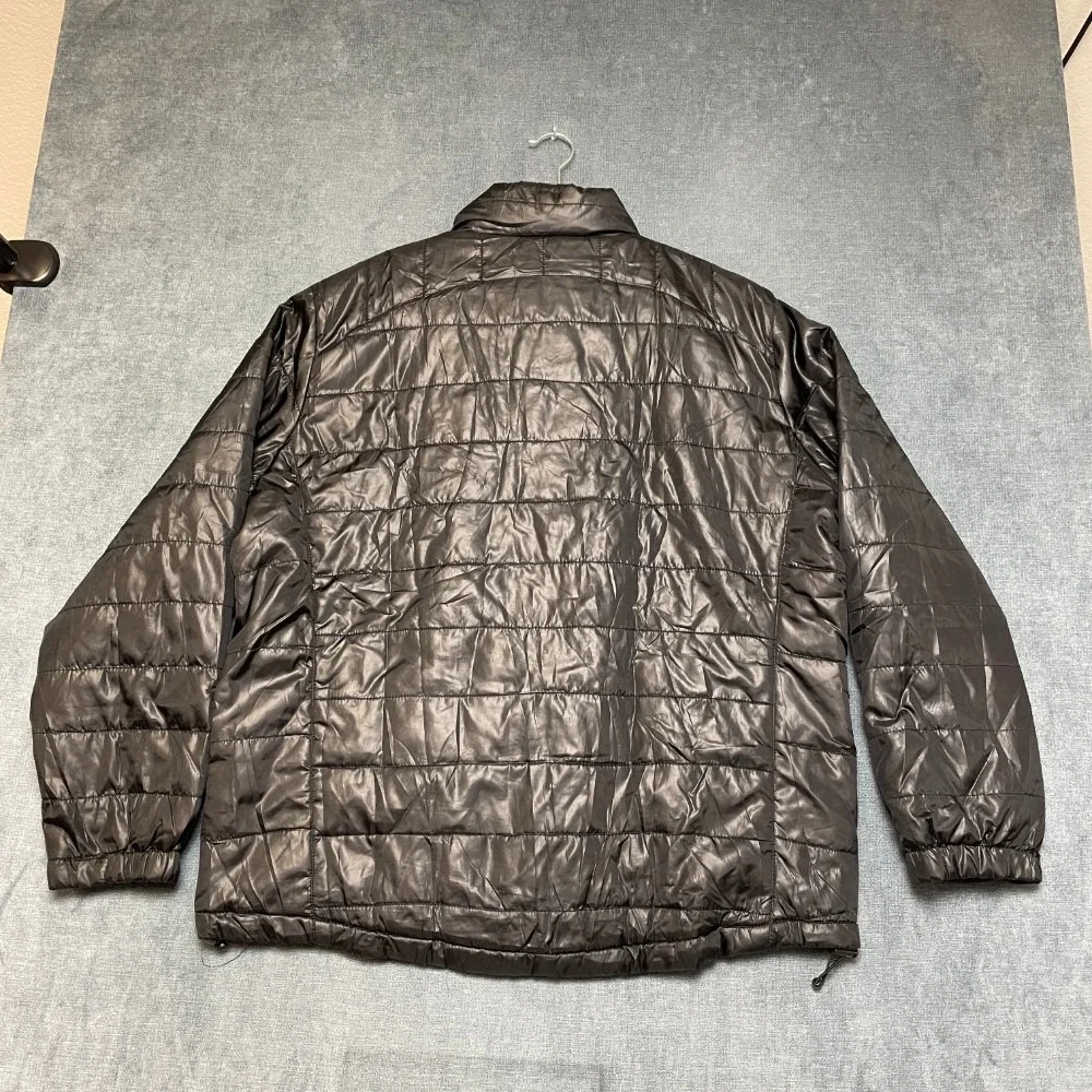 U.S. Polo Assn. Puffer Jacket Mens 2XL Black Quilted Full Zip Raglan Sleeve